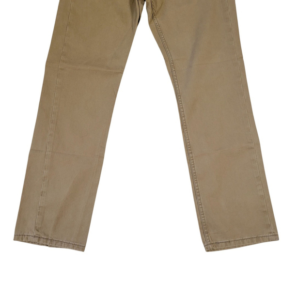 Levi's 514 Slim Straight Jeans Size 29/30 Men's Brown Excellent Condition - Picture 3 of 10